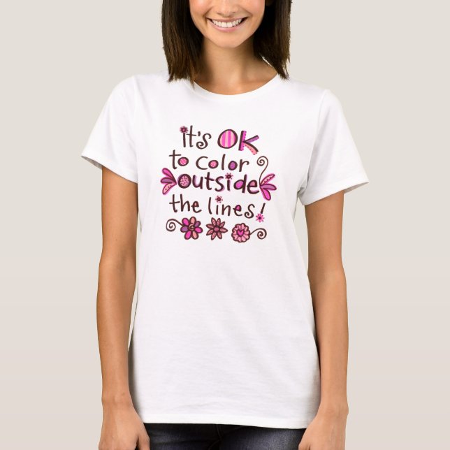 T-shirt Couleur en dehors des lignes… (Devant)