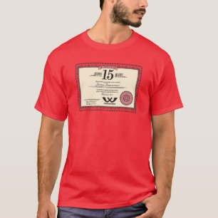 T-shirt Couleur faite sur commande récompense de service