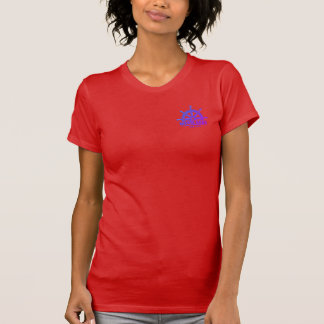 T-shirt Couleur femme T, Couleur logo pied, Couleur pleine