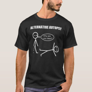 T-shirt Couleur foncée d'autopsie alternative