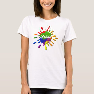 T-shirt Couleur gay pride arc-en-ciel