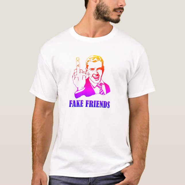 T-shirt Couleur Gradient Fake Friends (Devant)