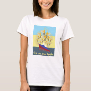 T-shirt couleur "jaune bleu" ukrainien