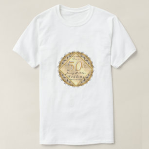 T-shirt couleur or 50e anniversaire de mariage Ros