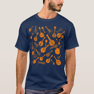T-shirt Couleur orange mandoline multiple