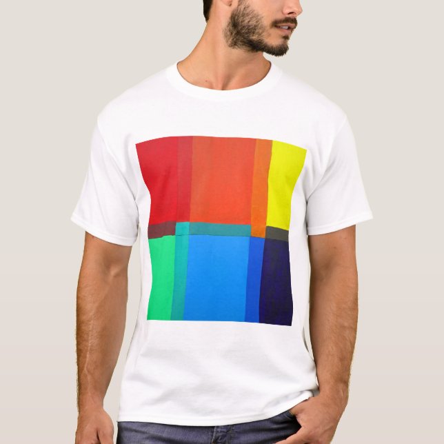 T-shirt Couleur tertiaire secondaire primaire.Conception a (Devant)