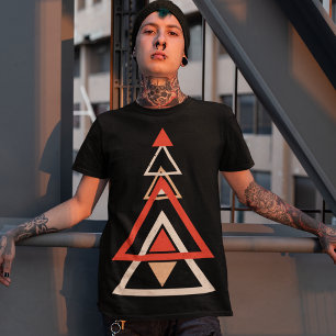 T-shirt Couleur Triangle Hipster