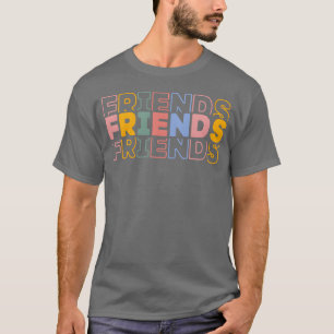 T-shirt Couleur Word Friends garçon