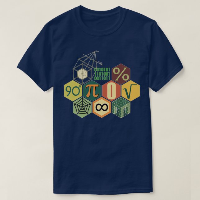 T-shirt Couleur Yester math (Design devant)