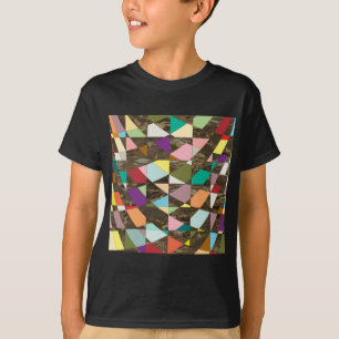 T-shirt Couleurs Abstraites or