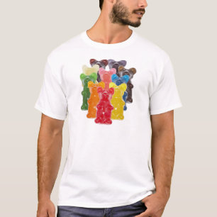 T-shirt couleurs arc-en-ciel bonbon amant guman ours