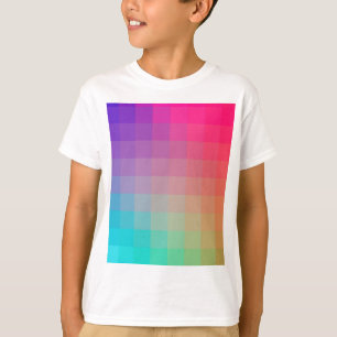 T-shirt Couleurs arc-en-ciel colorées Design dégradant