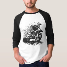 COULEURS BINAIRES TEE - SHIRT MOTOCROSS
