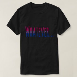 T-shirt Couleurs bisexuelles de drapeau de fierté "quoi