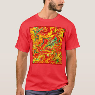 T-shirt Couleurs Chaudes Peinture Motif. Commandez dès mai