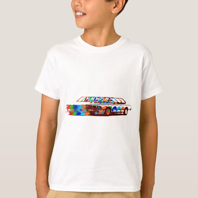 T-shirt Couleurs classiques de BMW pleines (Devant)