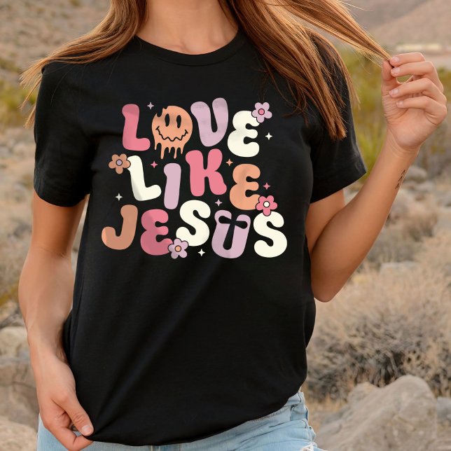 T-shirt Couleurs Confort, Chir tendance, Amour Comme Jésus (Créateur téléchargé)