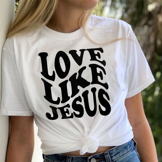 T-shirt Couleurs Confort, Chir tendance, Amour Comme Jésus (Créateur téléchargé)