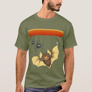 T-shirt Couleurs d'automne, Bat mignonne, Araignées, Hallo