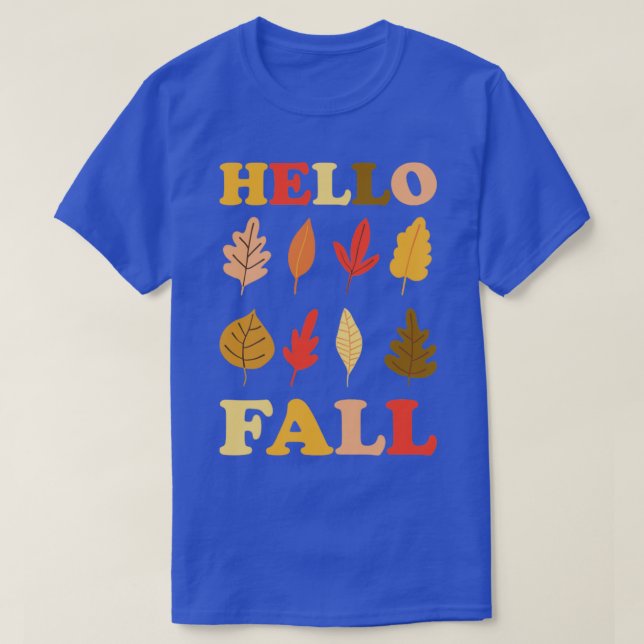 T-shirt Couleurs d'automne Hello Automne (Design devant)