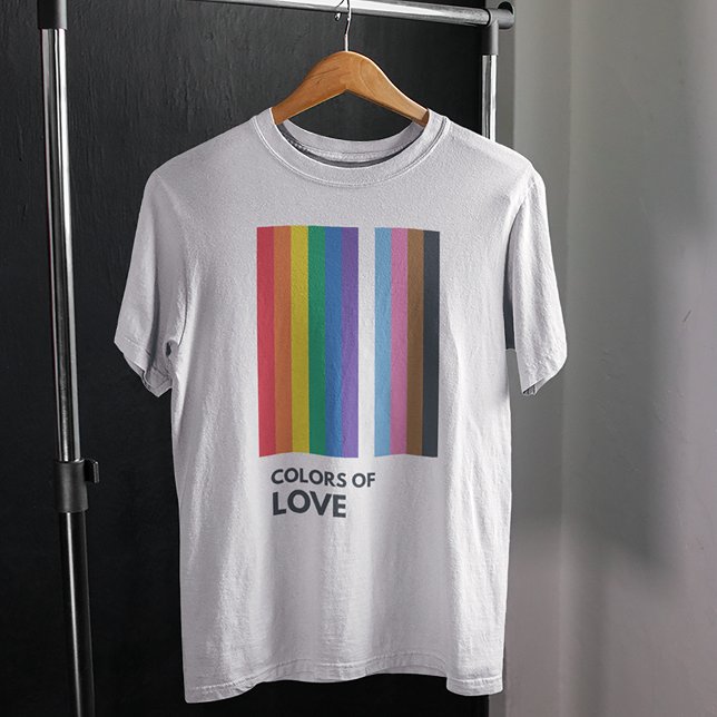 T-shirt Couleurs de l'amour Rainbow Stripes Gay pride (Créateur téléchargé)