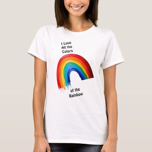 T-shirt Couleurs de l'arc-en-ciel - Fierté (Devant)