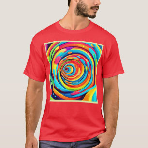 T-shirt Couleurs de torsion dans le tunnel psychédélique