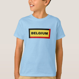 T-shirt Couleurs du drapeau de la Belgique