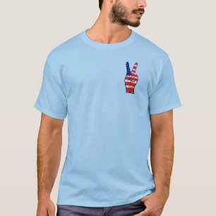 T-shirt Couleurs du drapeau des signes de paix