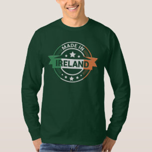 T-shirt Couleurs du drapeau irlandais fabriquées en Irland