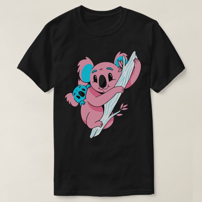 T-shirt Couleurs du drapeau trans Koala Pride Transgenre I (Design devant)