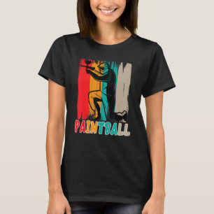 T-shirt Couleurs du Joueur de Paintball coloré Paintba