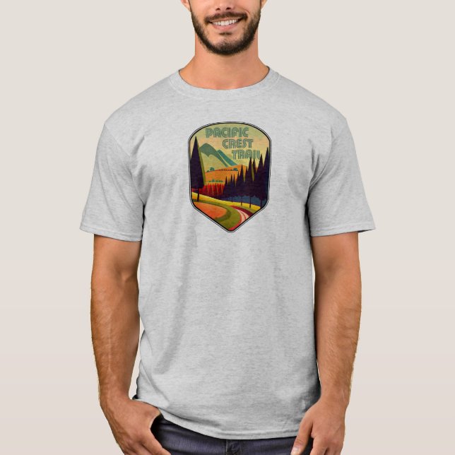 T-shirt Couleurs du sentier de la crête du Pacifique (Devant)