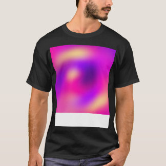 T-shirt Couleurs floues Motif rose pourpre