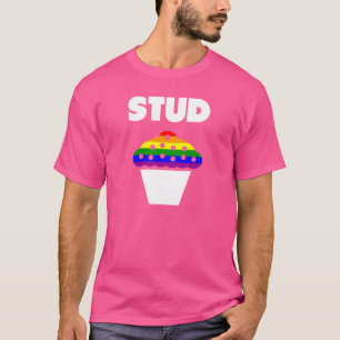 T-shirt COULEURS gay pride RAINBOW DRAPEAU BOUFFON STUD