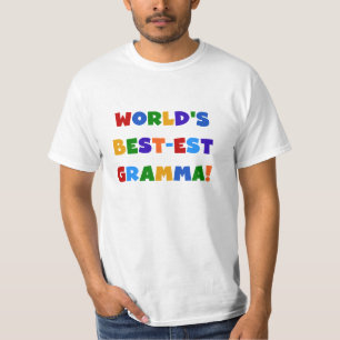 T-shirt Couleurs lumineuses du Meilleur-est Gramma du