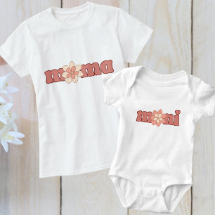 T-shirt Couleurs modifiables Mama avec Mini Correspondance