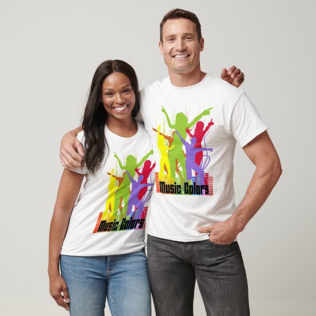 T-shirt Couleurs musicales (Unisexe)