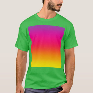 T-shirt Couleurs Ombres Dégradantes Couleur violet rose or