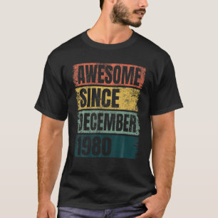 T-shirt Couleurs Rétro 40E Cadeau Anniversaire Génial Depu