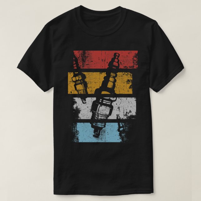 T-shirt Couleurs rétro de prise d'étincelles (Design devant)
