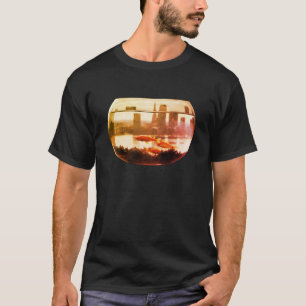 T-shirt Couleurs Rétro Vibe Ville dans un Poisson Rouge No