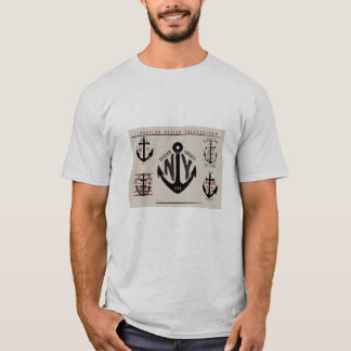 T-shirt Couleurs traditionnelles d'icônes nautiques