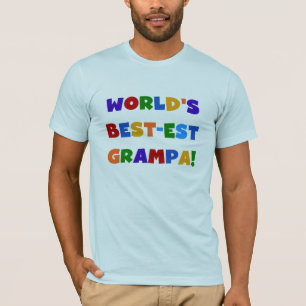 T-shirt Couleurs vives les meilleurs cadeaux de Grampa au