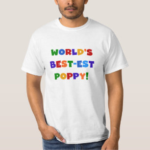 T-shirt Couleurs vives les meilleurs cadeaux de pavot au m