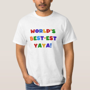 T-shirt Couleurs vives les meilleurs cadeaux de Yaya au mo