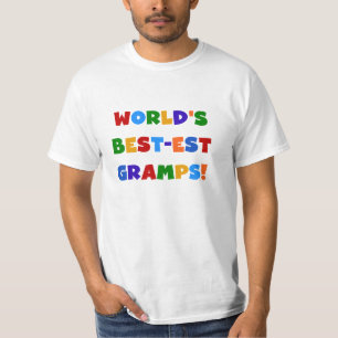 T-shirt Couleurs vives Meilleurs Cadeaux Gramps du monde