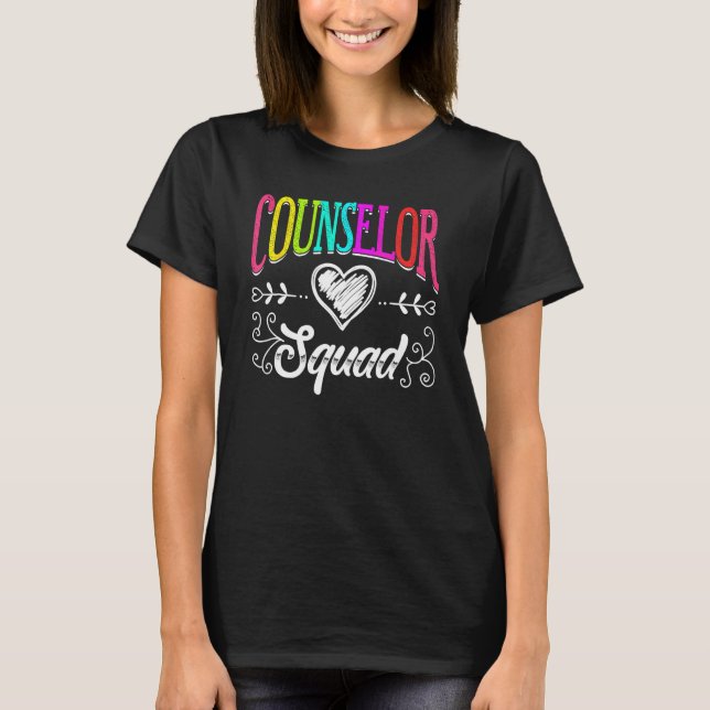 T-shirt Counselor Squad Teacher Back To School (Devant)