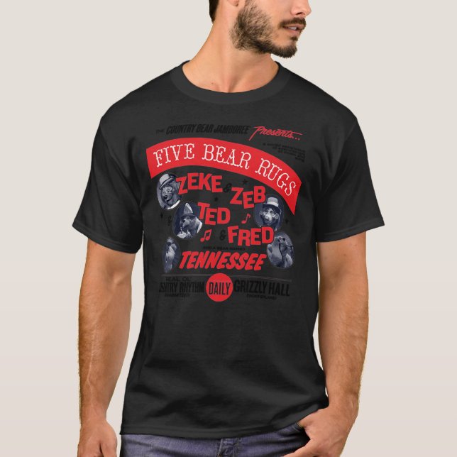 T-shirt Country Bear Jamboree Cinq tapis Bear Classic T-Sh (Devant)