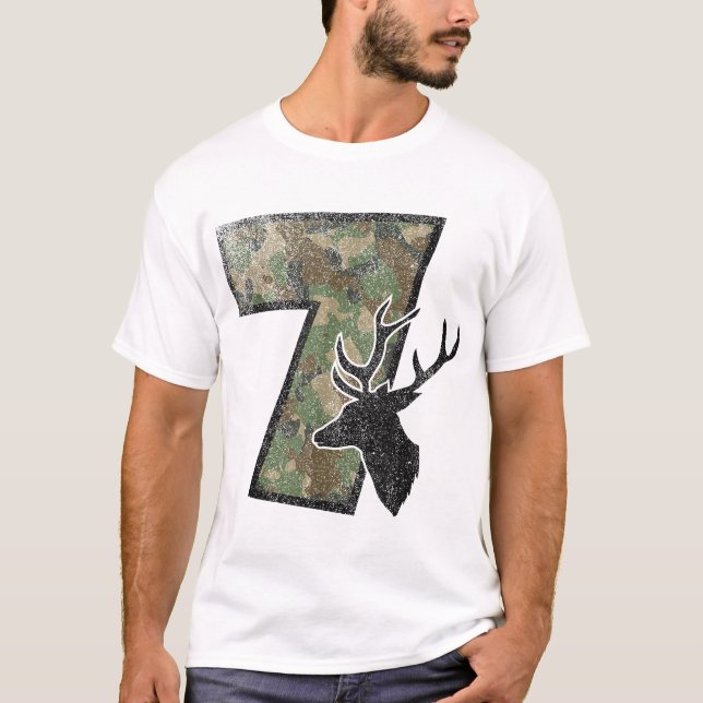 T-shirt Country Boys Camo 7 Sept Ans Cerf (Devant)